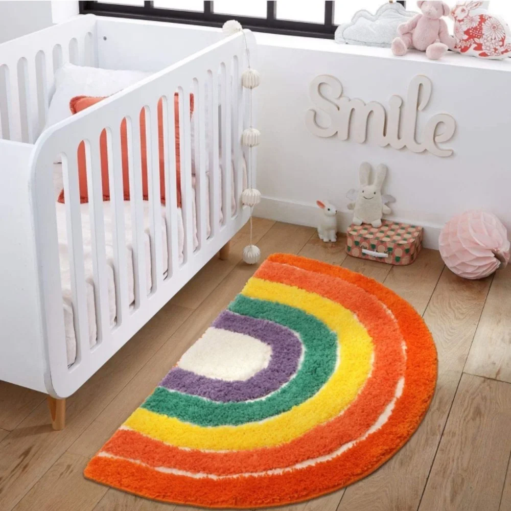 Colorful Rainbow Bath Mat